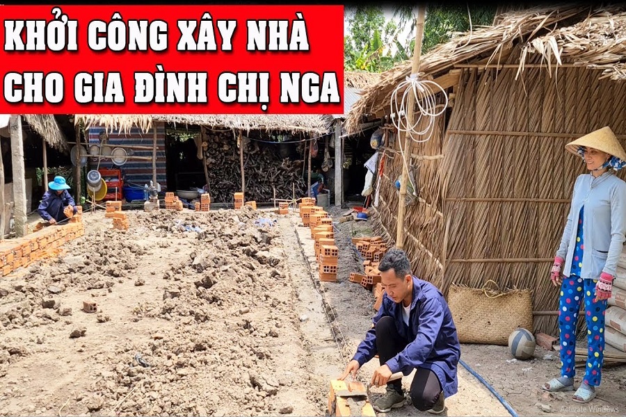 CEO Trần Kim Ngân xây tặng nhà tình thương cho chị Nga ở Đồng Tháp